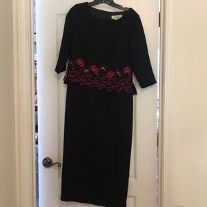 Clues Collection Black Vintage Maxi Dress